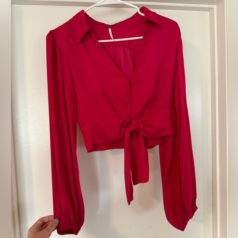 Free People Silk Blouse; great condition; size small